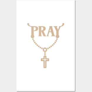 Pray the Rosary Catholic Art Posters and Art